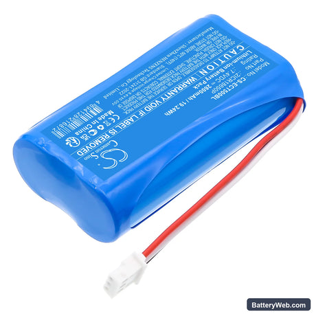 Elcom Euro-150TEi Replacement Battery, 7.4V, 2600mAh, Li-ion 2
