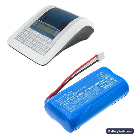 Elcom Euro-150TEi Replacement Battery, 7.4V, 2600mAh, Li-ion 6