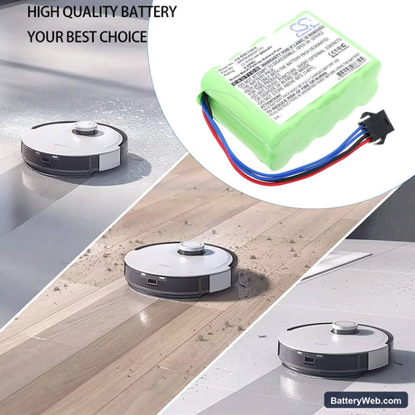 Ecovacs Deebot CR110 Replacement Battery, 12V, 800mAh, Ni-MH 6
