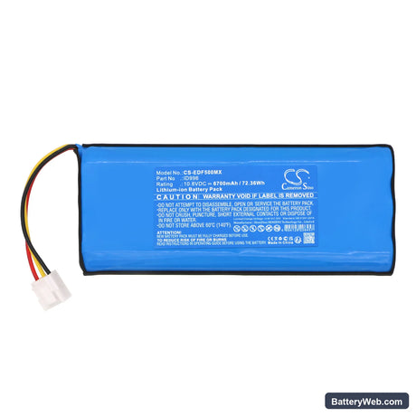 Edan X12 Replacement Battery, 10.8V, 6700mAh, Li-ion 3