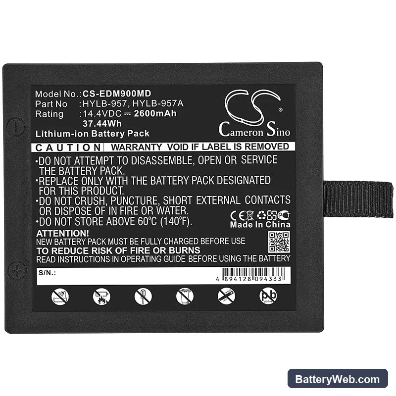Edan M9 Replacement Battery, 14.4V, 2600mAh, Li-ion 3