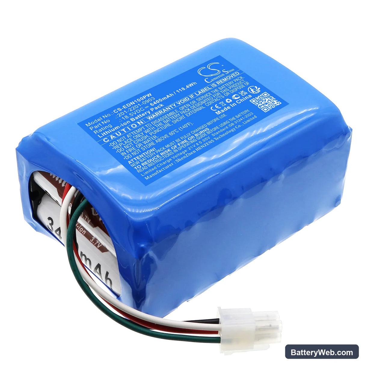 Ecovacs GOAT G1 Replacement Battery, 18.5V, 6400mAh, Li-ion 1