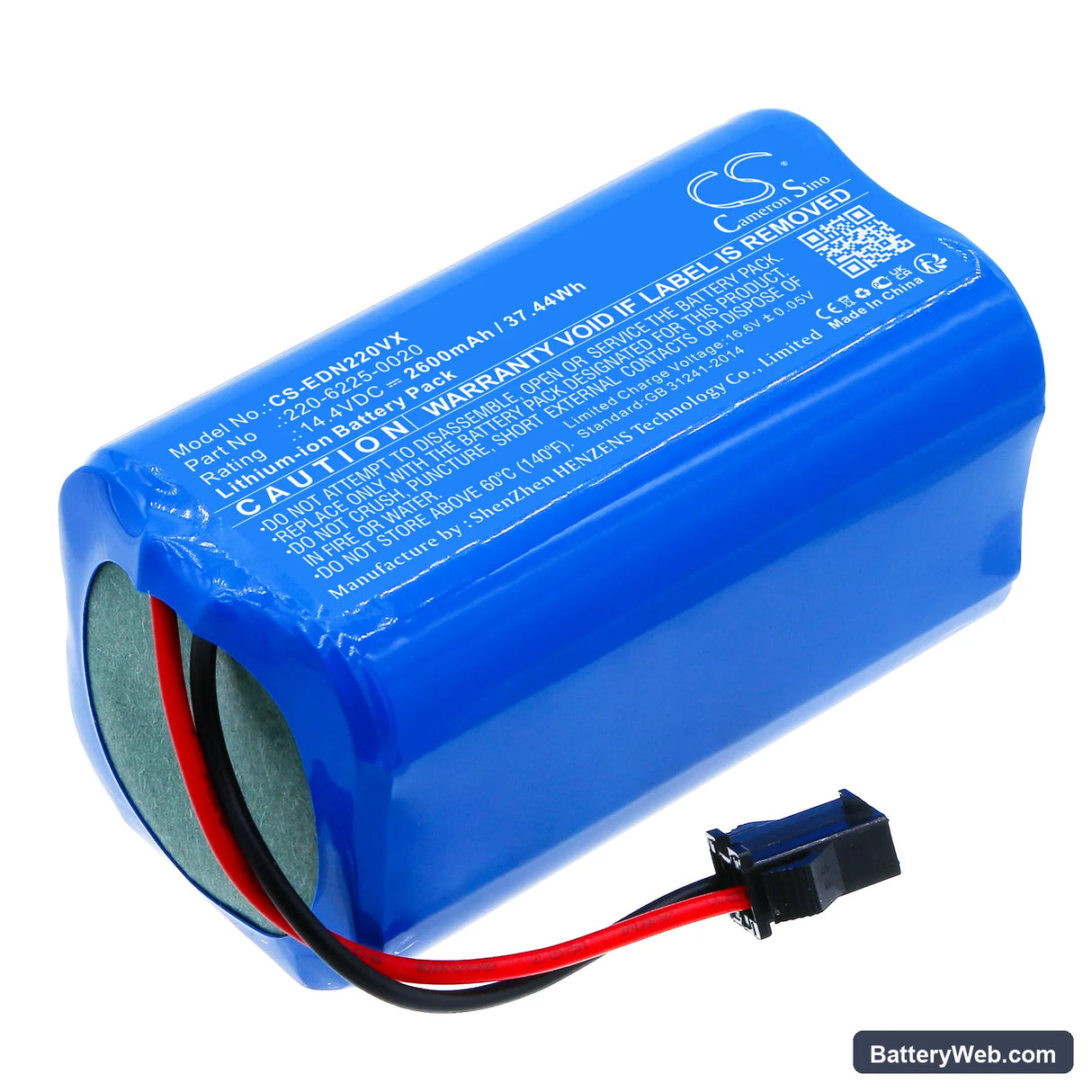 Lenovo E1-L Replacement Battery, 14.4V, 2600mAh, Li-ion 1