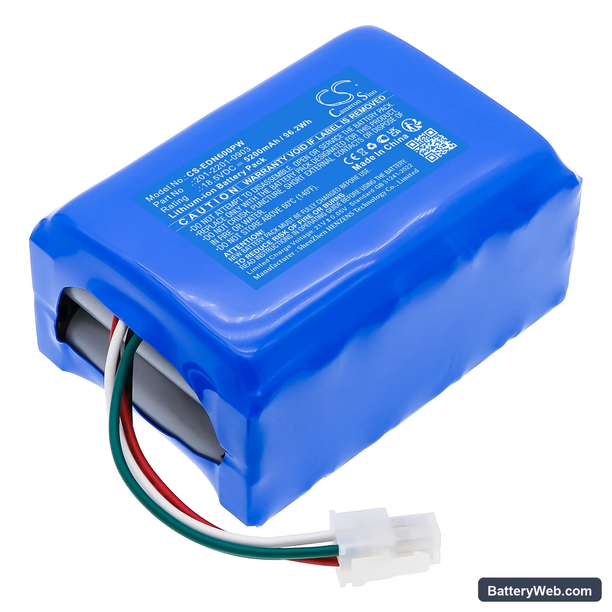 Ecovacs GOAT G1 Replacement Battery, 18.5V, 5200mAh, Li-ion 1