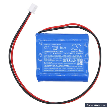 Ecovacs Winbot W710 Replacement Battery, 11.1V, 650mAh, Li-ion 3