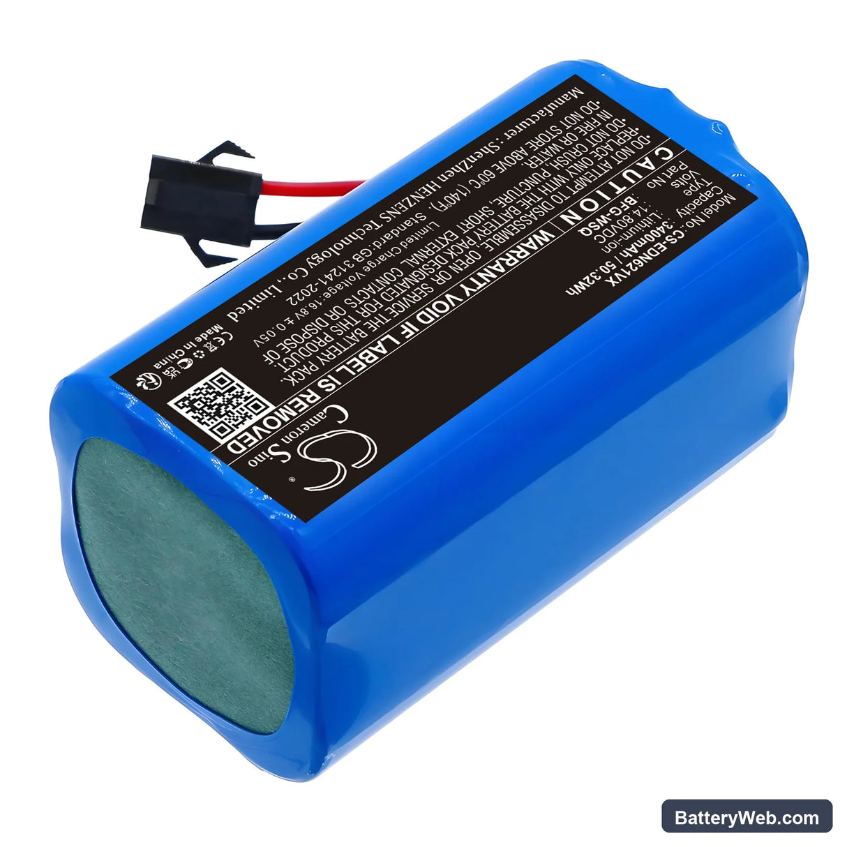 Ecovacs DN620 Replacement Battery, 14.8V, 3400mAh, Li-ion 2