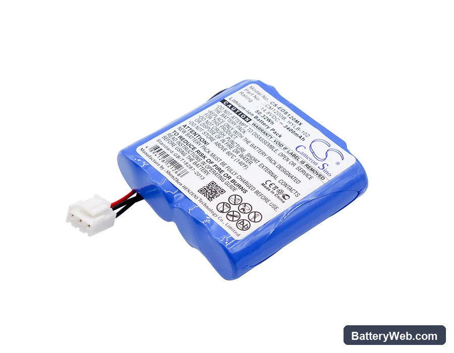 Edan M3 Replacement Battery, 14.8V, 3400mAh, Li-ion 1
