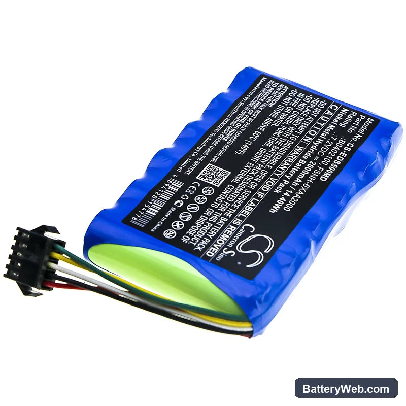 Edan SD5 Replacement Battery, 7.2V, 2000mAh, Ni-MH 2
