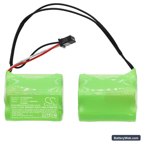 Ecovacs DK560 Replacement Battery, 12V, 2000mAh, Ni-MH 3