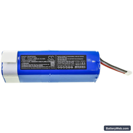 Yeedi Vac Robot Vacuum Replacement Battery, 14.4V, 6400mAh, Li-ion 3