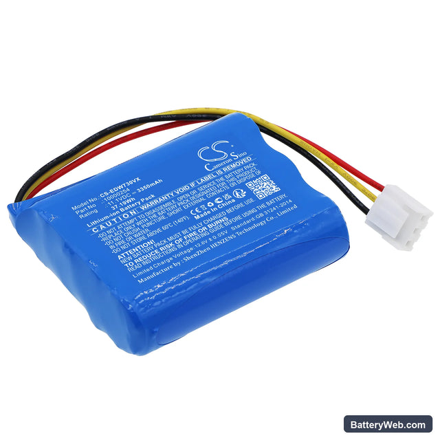 Ecovacs Winbot W733 Replacement Battery, 11.1V, 3350mAh, Li-ion 1