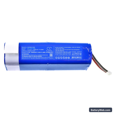 Ecovacs Deebot T10 Replacement Battery, 14.4V, 5200mAh, Li-ion 3