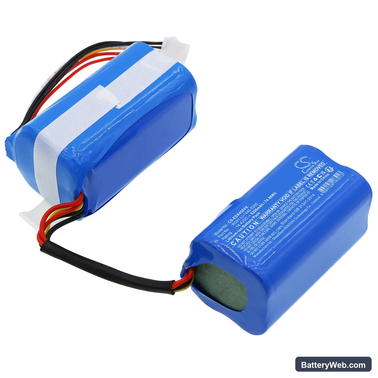 Yeedi K10 Replacement Battery, 14.4V, 5200mAh, Li-ion 1