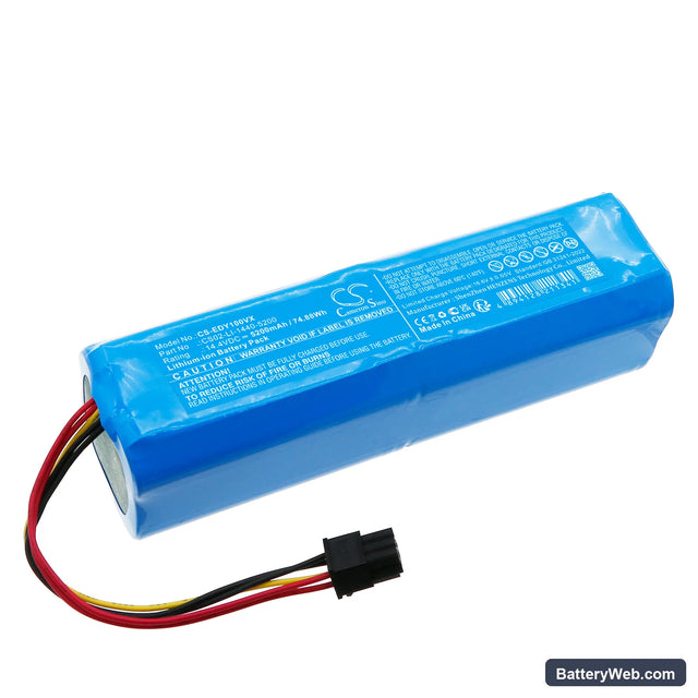 Ecovacs Deebot Y1 Replacement Battery, 14.4V, 5200mAh, Li-ion 1