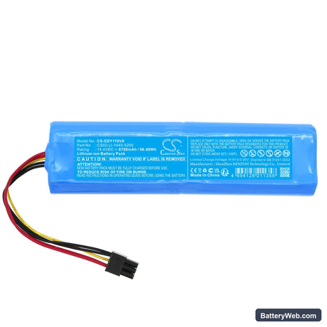 Ecovacs Deebot Y1 Replacement Battery, 14.4V, 6700mAh, Li-ion 3