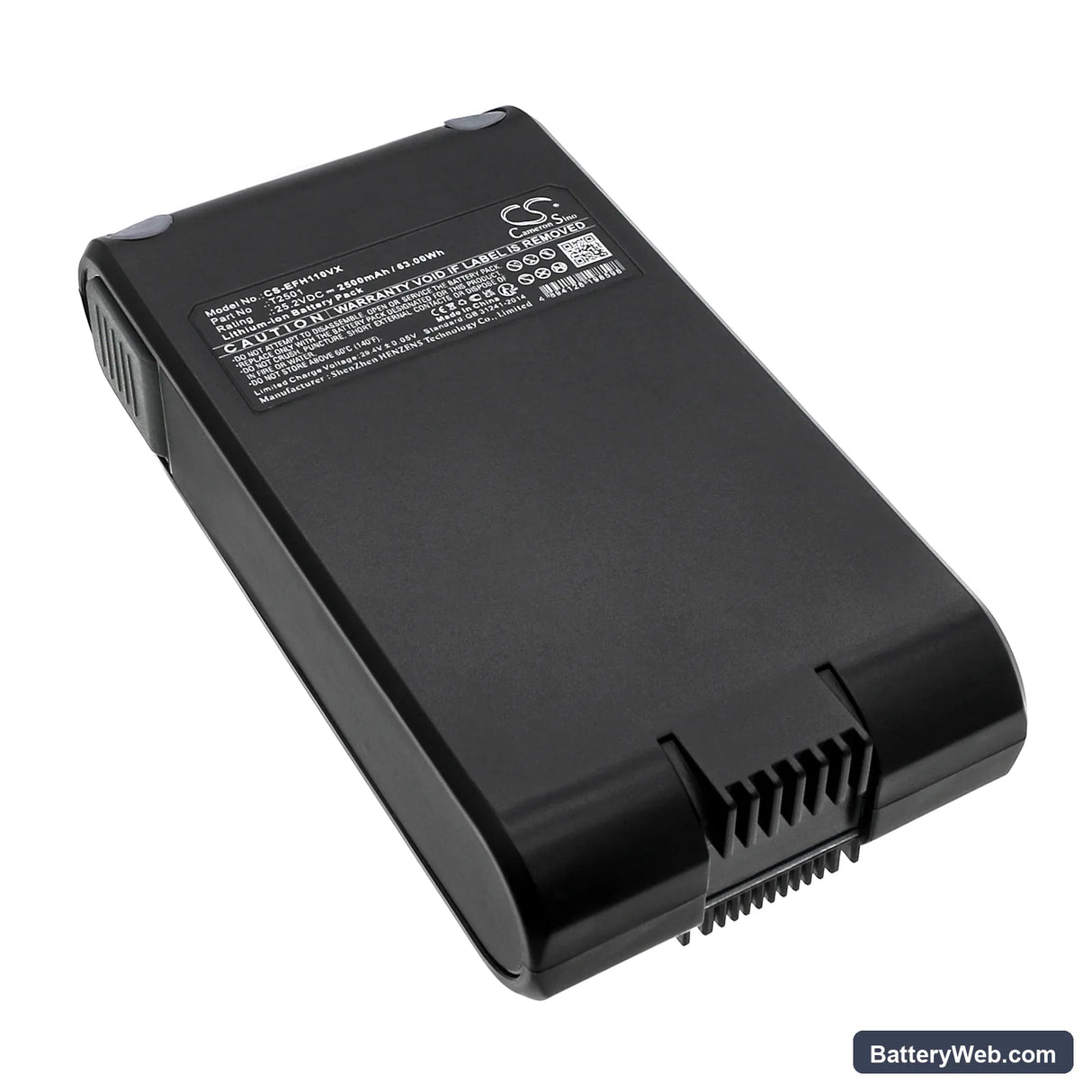Vistefly VC-1819A Replacement Battery, 25.2V, 2500mAh, Li-ion 3