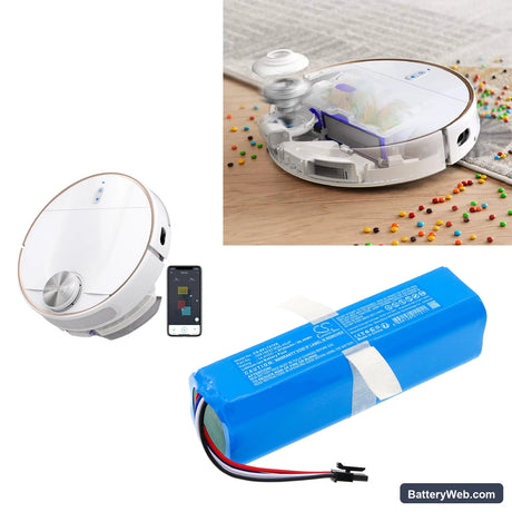 360 S6 Pro Replacement Battery, 14.4V, 6700mAh, Li-ion 6