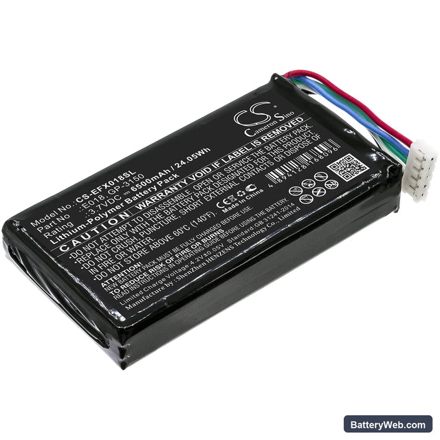 EXFO OX1 Replacement Battery, 3.7V, 6500mAh, Li-Polymer 1