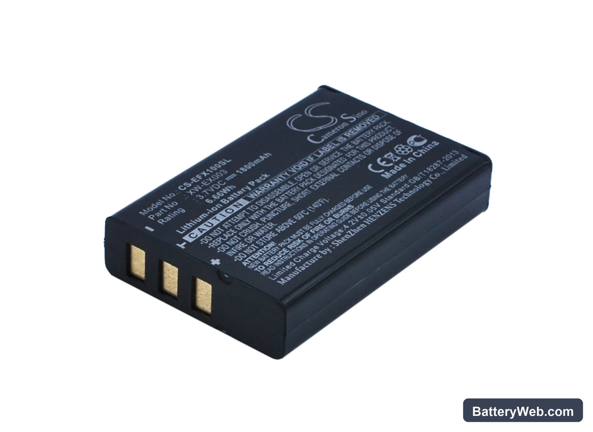 EXFO AXS-100 Replacement Battery, 3.7V, 1800mAh, Li-ion 1