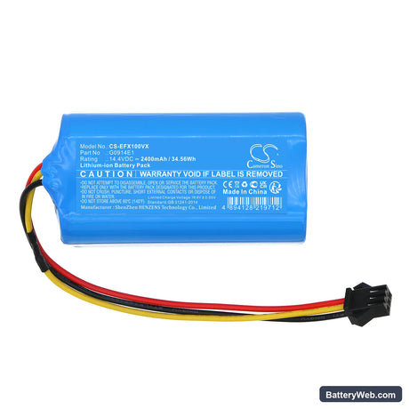 Eufy RoboVac X10 Pro Omni Replacement Battery, 14.4V, 2400mAh, Li-ion 3