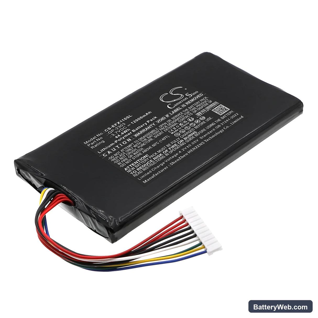 EXFO EX10 10G Ethernet Tester Replacement Battery, 3.7V, 12000mAh, Li-Polymer 1