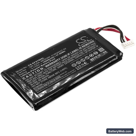 EXFO MAX-700 Replacement Battery, 3.7V, 10000mAh, Li-Polymer 1