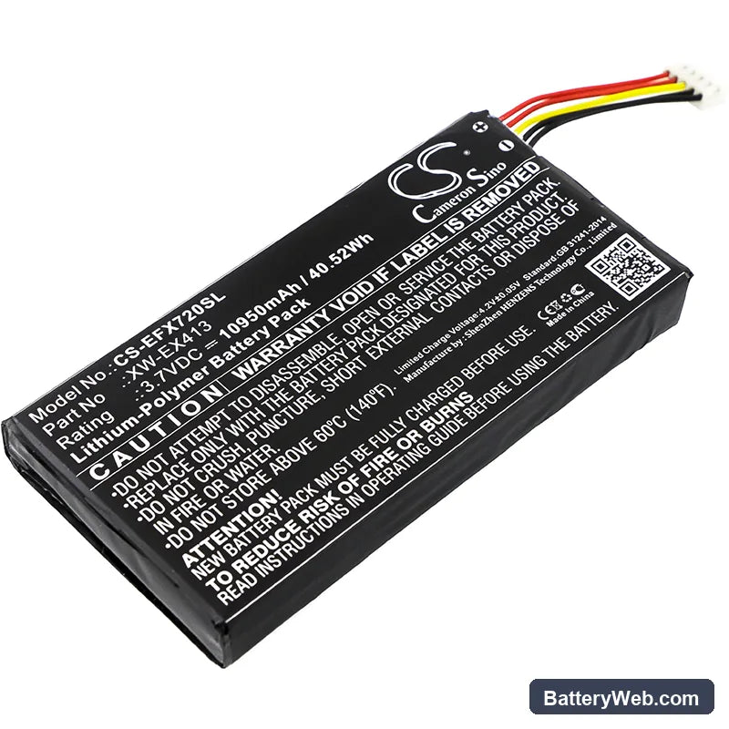 EXFO MAX-710B Replacement Battery, 3.7V, 10950mAh, Li-Polymer 1