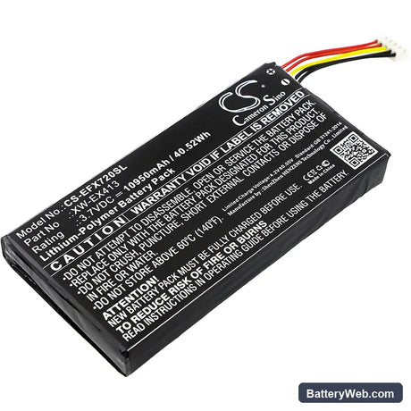 EXFO MAX-710B Replacement Battery, 3.7V, 10950mAh, Li-Polymer 1