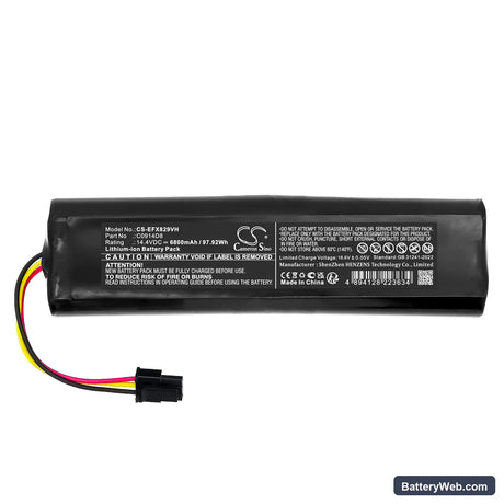 Eufy SES Replacement Battery, 14.4V, 6800mAh, Li-ion 3