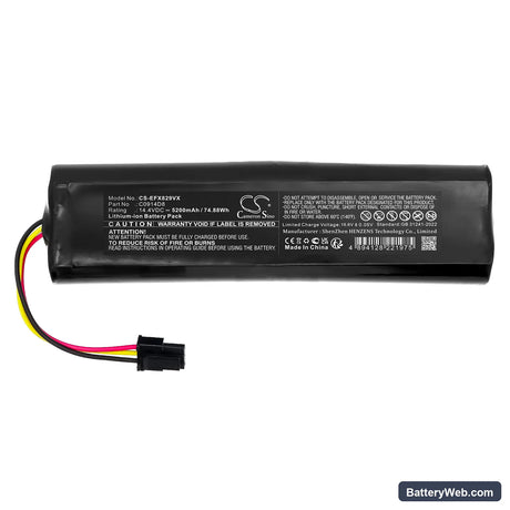 Eufy SES Replacement Battery, 14.4V, 5200mAh, Li-ion 3