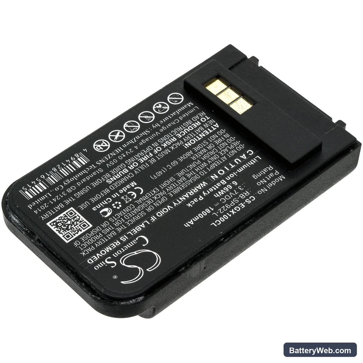 EnGenius DuraFon 1x Replacement Battery, 3.7V, 1800mAh, Li-ion 2