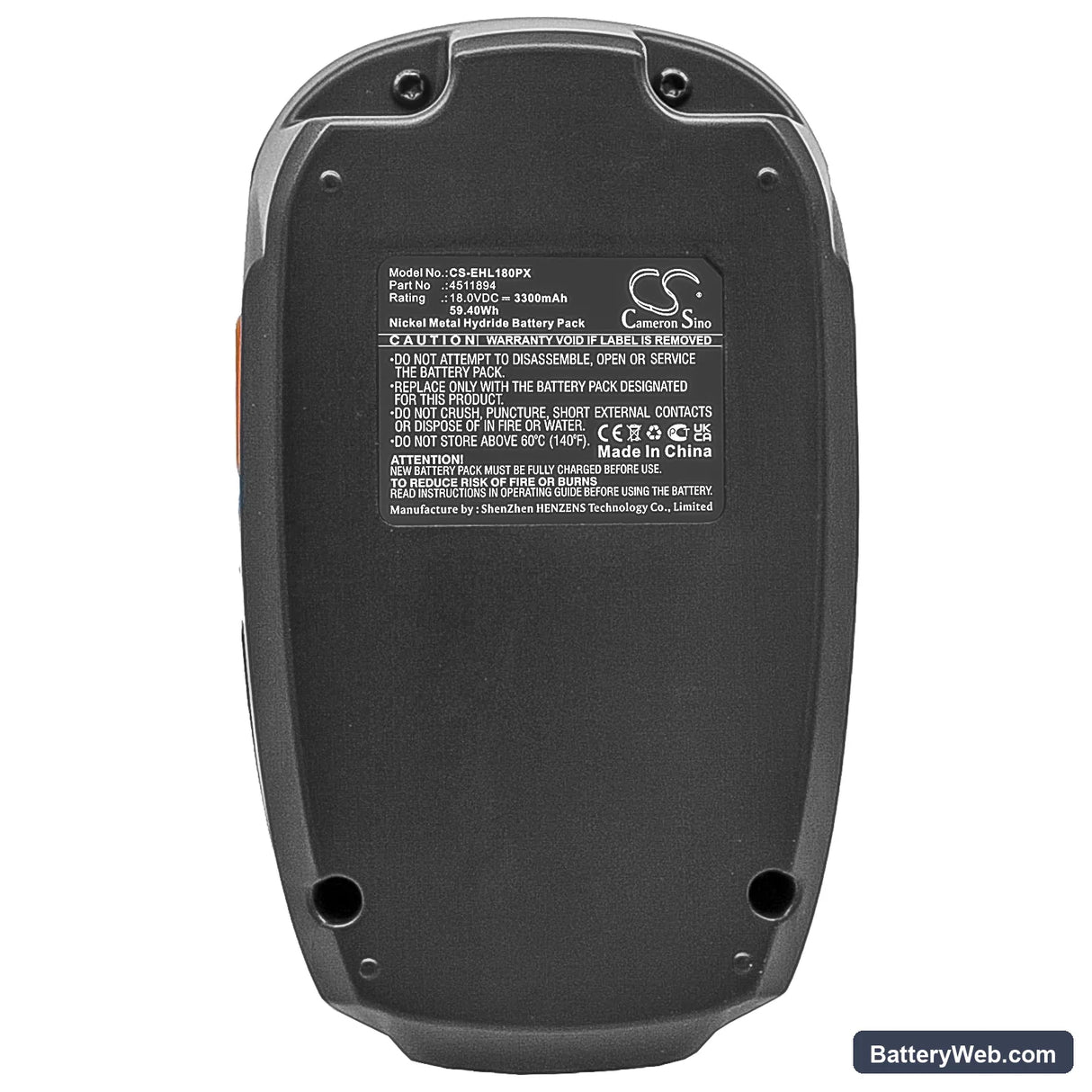 Einhell RT-CD18i Replacement Battery, 18V, 3300mAh, Ni-MH 5
