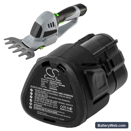 EGO CHT2001E Grass Shears Replacement Battery, 12V, 2500mAh, Li-ion 5