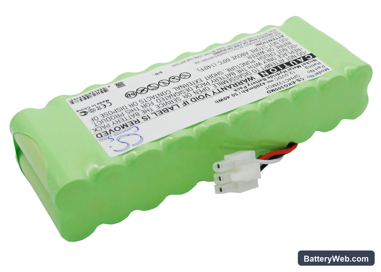 Bionet EKG3000 Replacement Battery, 12V, 4200mAh, Ni-MH 3