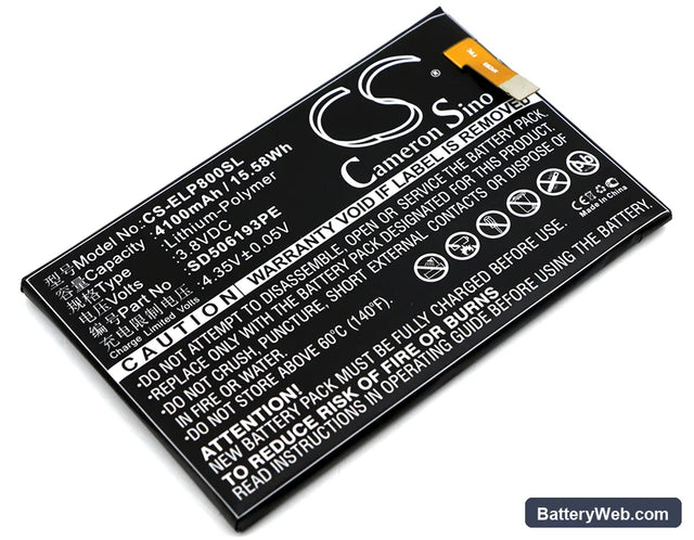 Elephone P8000 Replacement Battery, 3.8V, 4100mAh, Li-Polymer 1