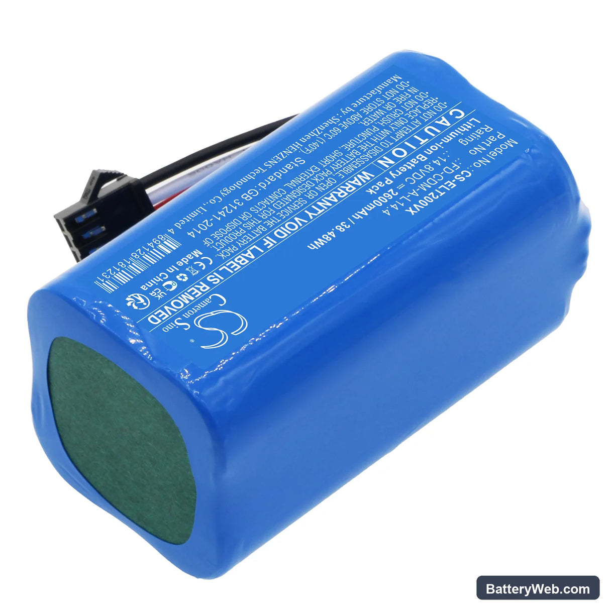 Elfbot T2 Replacement Battery, 14.8V, 2600mAh, Li-ion 2