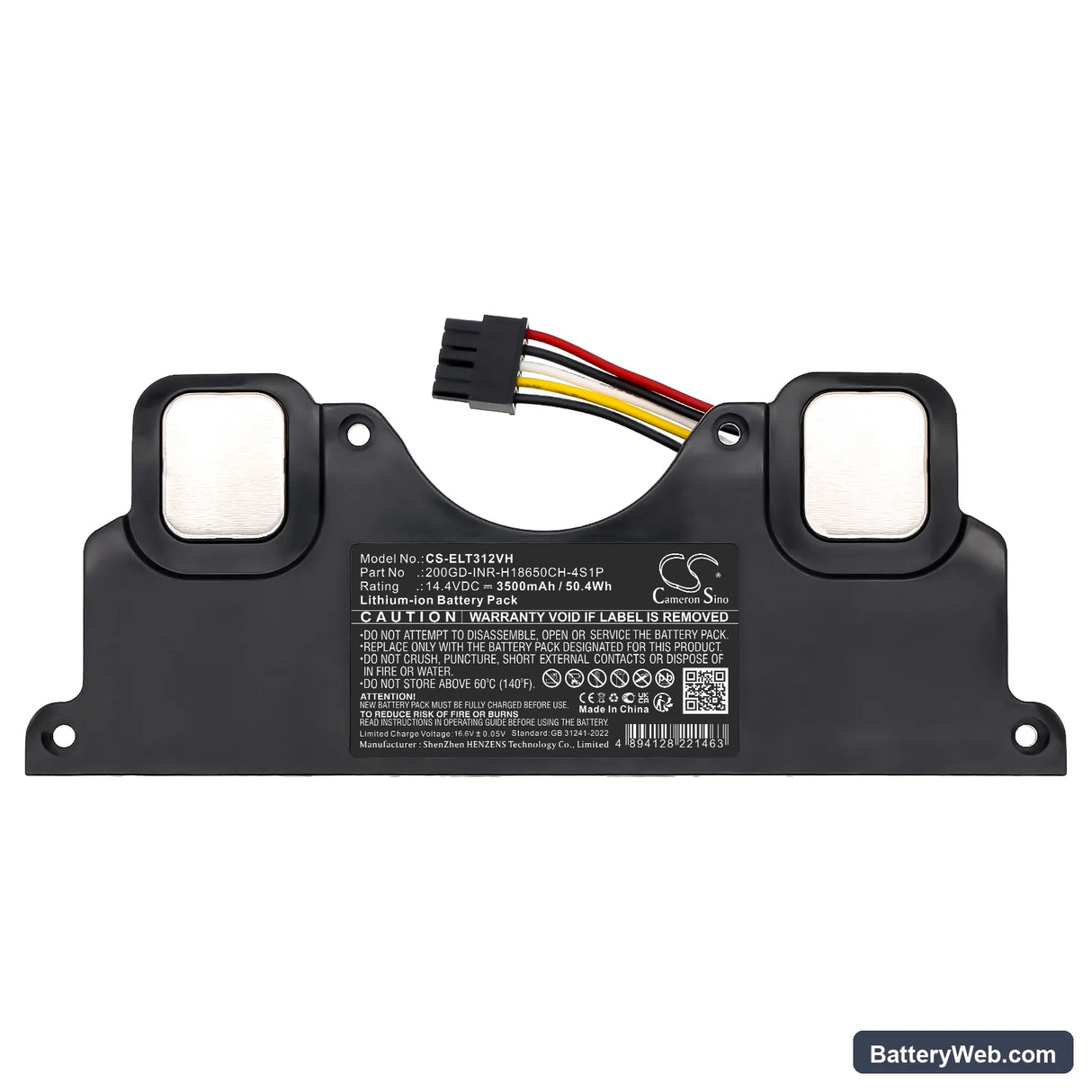 Electrolux EFP31312 Replacement Battery, 14.4V, 3500mAh, Li-ion 5