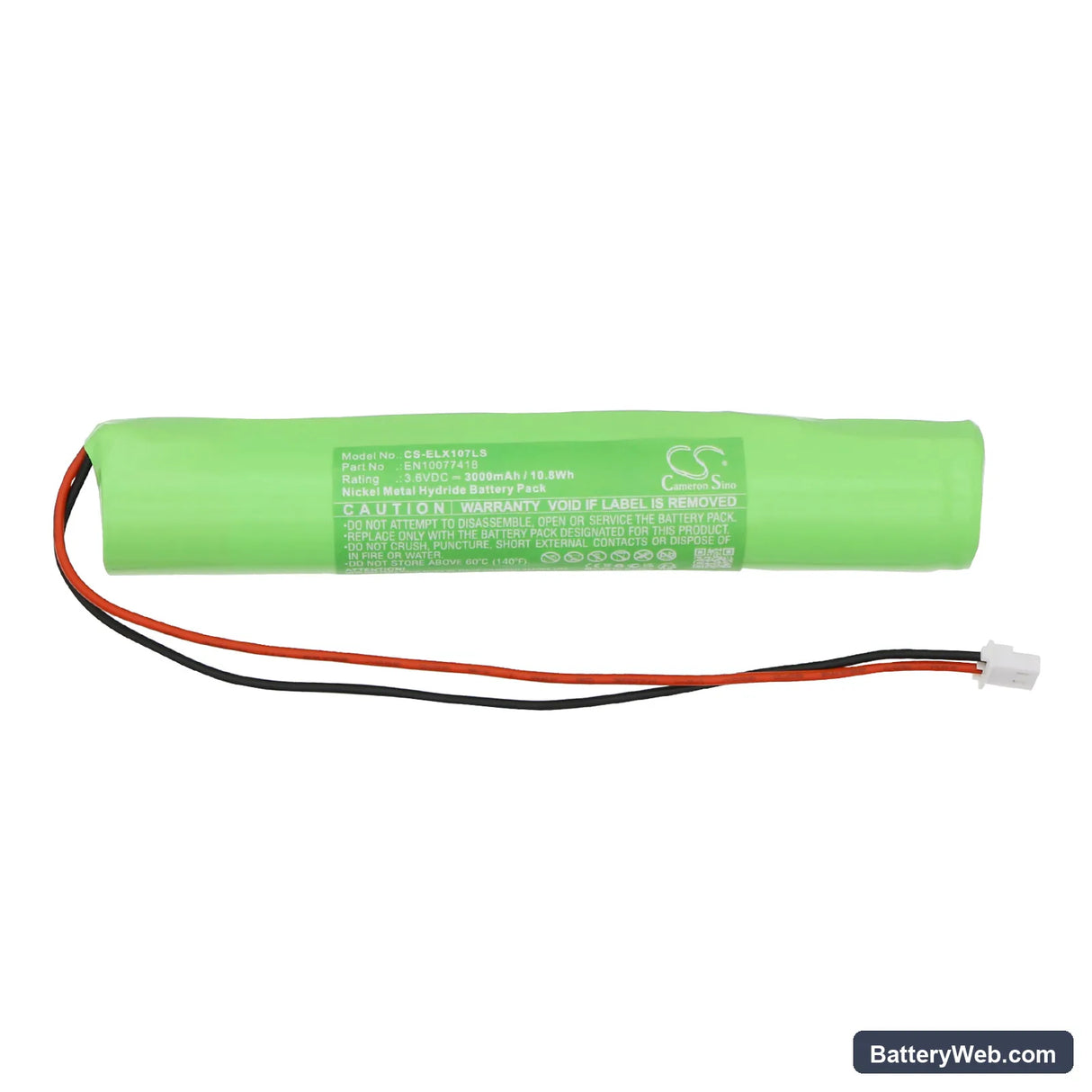 ESYLUX ELX LED Replacement Battery, 3.6V, 3000mAh, Ni-MH 3