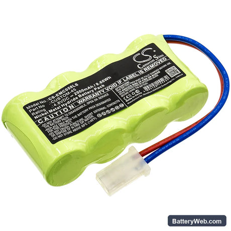 Lithonia ELB0502N Replacement Battery, 4.8V, 2000mAh, Ni-MH 1