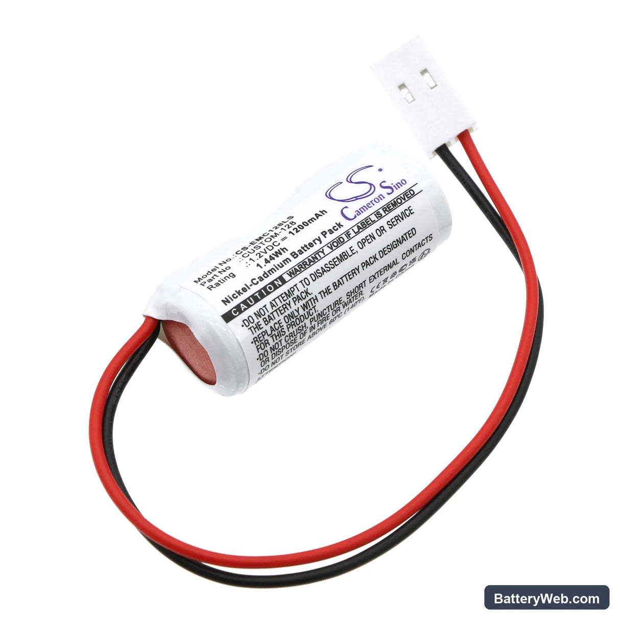 Lithonia ELB0300 Replacement Battery, 1.2V, 1200mAh, Ni-CD 1