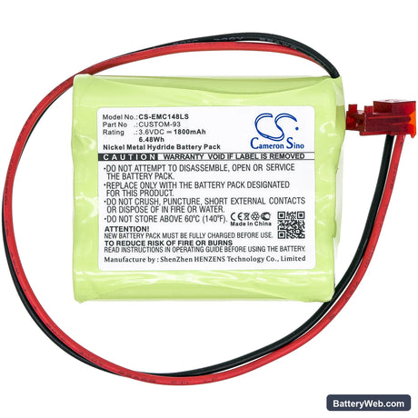 Max Power 026-148 Replacement Battery, 3.6V, 1800mAh, Ni-MH 3