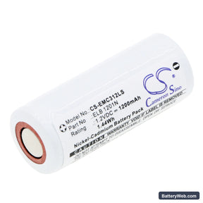 Lithonia LX S W 3 G 120/277 EL N Replacement Battery, 1.2V, 1200mAh, Ni-CD 1