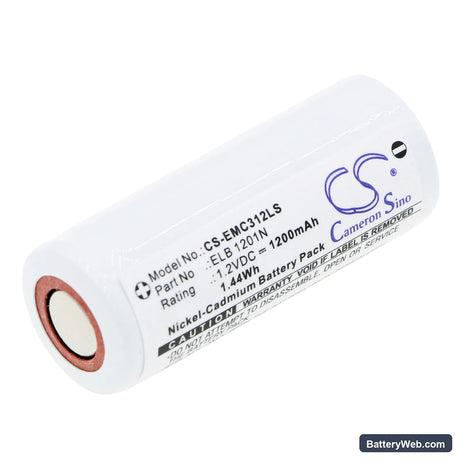 Lithonia LX S W 3 G 120/277 EL N Replacement Battery, 1.2V, 1200mAh, Ni-CD 1