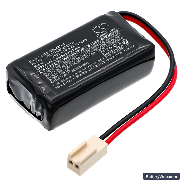 Neptolux 175-8070 Replacement Battery, 7.4V, 700mAh, Li-Polymer 1