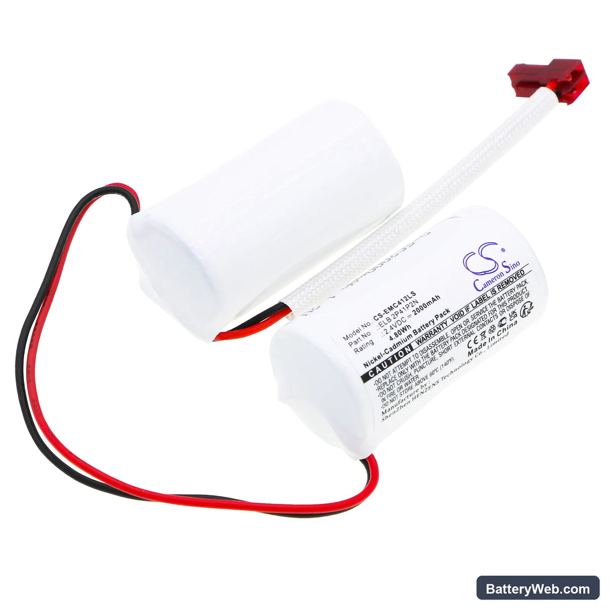 Lithonia LQC 1 G EL N Replacement Battery, 2.4V, 2000mAh, Ni-CD 1