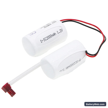 Lithonia LQC 1 G EL N Replacement Battery, 2.4V, 2000mAh, Ni-CD 2