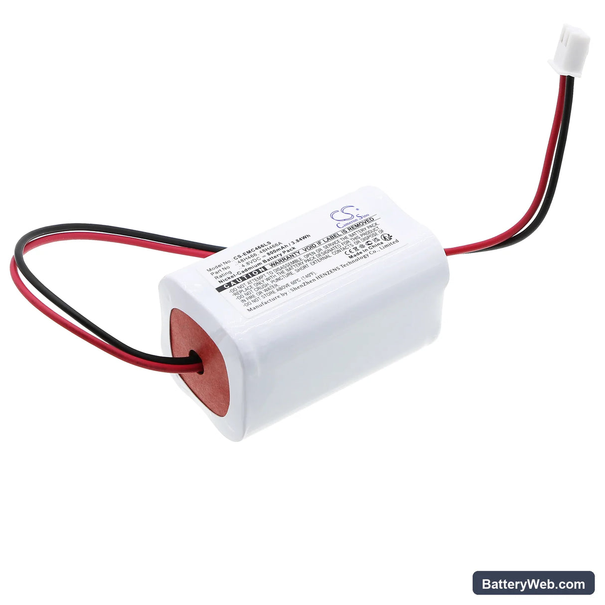 LumaPro 6CGL9 Replacement Battery, 4.8V, 800mAh, Ni-CD 1