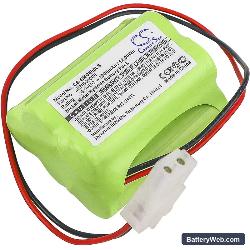 Lithonia ENB06006 Replacement Battery, 6V, 2000mAh, Ni-MH 1