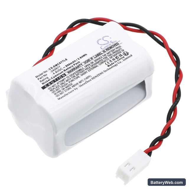 Dual-Lite CV3GEB Replacement Battery, 4.8V, 800mAh, Ni-CD 1