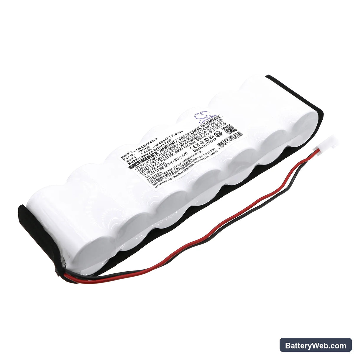 Dual-Lite PGP-HTR Replacement Battery, 8.4V, 2000mAh, Ni-CD 1